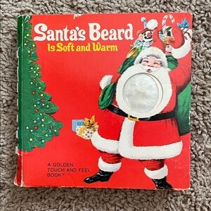 Santa’s Beard is soft and warm Golden touch and feel book